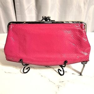 HOBO Int'l Pink Genuine Patent Leather 'Millie' Wallet
